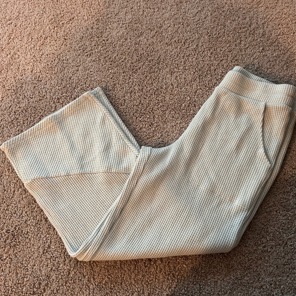 Anybody Gray Waffle Knit PJ Bottoms with Pockets
Size XS